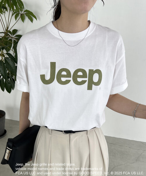 GOOD ROCK SPEED JEEP Tシャツ　ベージュ GOOD ROCK SPEED/Jeep Tシャツ ベージュ（Tシャツ/カットソー