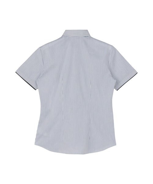 TOKYO SHIRTS（トウキョウシャツ）の「形態安定ノーアイロン レギュラー 半袖ビジネスワイシャツ（ビジネスシャツ・レディース・ブルー・S/M/L/LL/XL）」の5枚目の写真