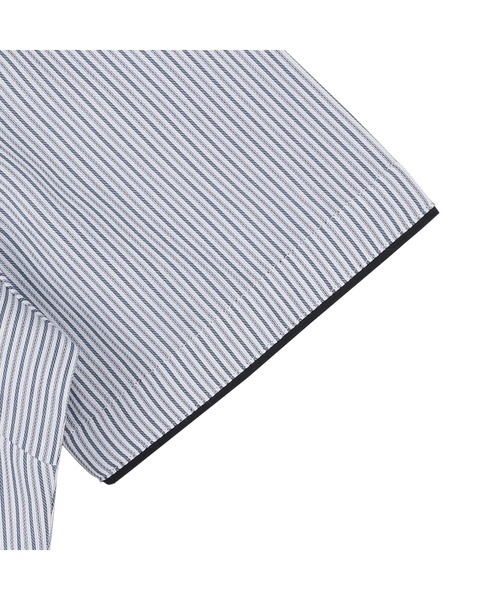 TOKYO SHIRTS（トウキョウシャツ）の「形態安定ノーアイロン レギュラー 半袖ビジネスワイシャツ（ビジネスシャツ・レディース・ブルー・S/M/L/LL/XL）」の3枚目の写真