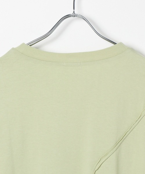 LEPSIM(レプシィム)の「カーブデザインTシャツ 327853(Tシャツ/カットソー・レディース・アイボリー/チャコールグレー/ライトグリーン・FREE)」の11枚目の写真