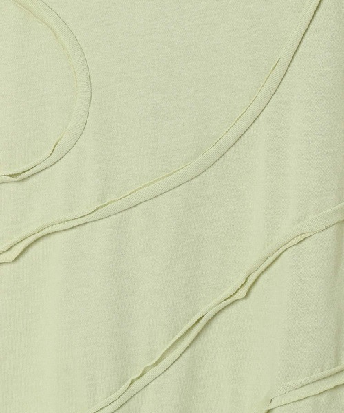 LEPSIM(レプシィム)の「カーブデザインTシャツ 327853(Tシャツ/カットソー・レディース・アイボリー/チャコールグレー/ライトグリーン・FREE)」の8枚目の写真