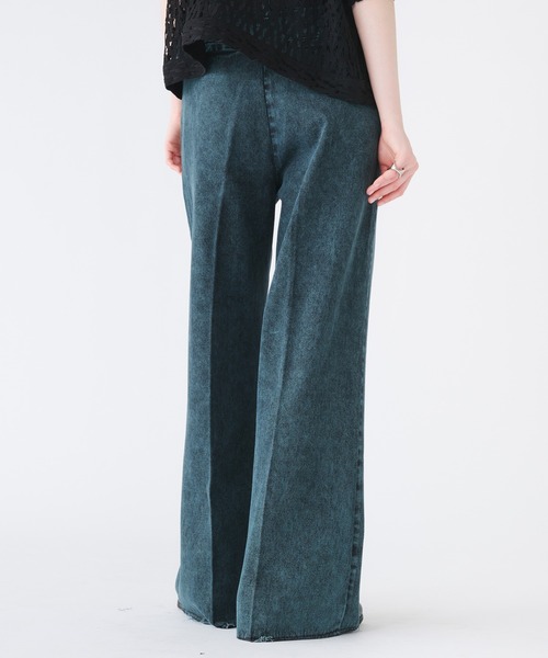 selle glant（セレグランテ）の「CUT-OFF WIDE STRAIGHT DENIM PANTS/カットオフワイドストレートデニムパンツ（デニムパンツ・メンズ・ブラウン/ブラック/ブルーグリーン・SMALL/MEDIUM/LARGE）」の7枚目の写真