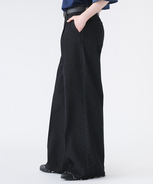 selle glant（セレグランテ）の「CUT-OFF WIDE STRAIGHT DENIM PANTS/カットオフワイドストレートデニムパンツ（デニムパンツ・メンズ・ブラウン/ブラック/ブルーグリーン・SMALL/MEDIUM/LARGE）」の18枚目の写真