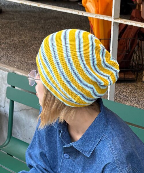 CIAOPANIC TYPY（チャオパニックティピー）の「【UNISEX】3WAYアソート麻タッチロールワッチ（ハット・レディース・アイボリー/ブラック/グレー/グリーン/ネイビー/イエロー・ONE SIZE）」の6枚目の写真