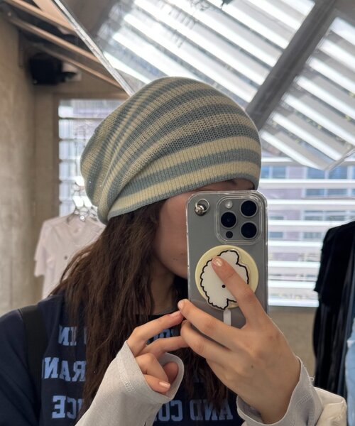 CIAOPANIC TYPY（チャオパニックティピー）の「【UNISEX】3WAYアソート麻タッチロールワッチ（ハット・レディース・アイボリー/ブラック/グレー/グリーン/ネイビー/イエロー・ONE SIZE）」の22枚目の写真