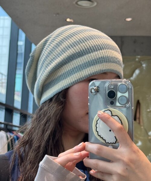 CIAOPANIC TYPY（チャオパニックティピー）の「【UNISEX】3WAYアソート麻タッチロールワッチ（ハット・レディース・アイボリー/ブラック/グレー/グリーン/ネイビー/イエロー・ONE SIZE）」の20枚目の写真