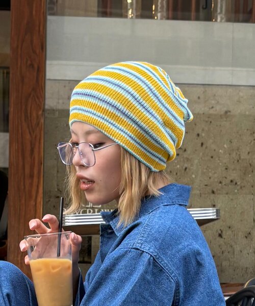 CIAOPANIC TYPY（チャオパニックティピー）の「【UNISEX】3WAYアソート麻タッチロールワッチ（ハット・レディース・アイボリー/ブラック/グレー/グリーン/ネイビー/イエロー・ONE SIZE）」の14枚目の写真