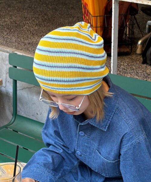 CIAOPANIC TYPY（チャオパニックティピー）の「【UNISEX】3WAYアソート麻タッチロールワッチ（ハット・レディース・アイボリー/ブラック/グレー/グリーン/ネイビー/イエロー・ONE SIZE）」の13枚目の写真