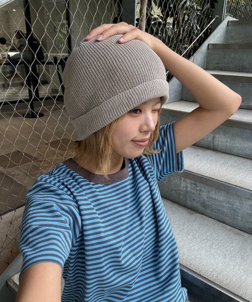 CIAOPANIC TYPY（チャオパニックティピー）の「【UNISEX】3WAYアソート麻タッチロールワッチ（ハット・レディース・アイボリー/ブラック/グレー/グリーン/ネイビー/イエロー・ONE SIZE）」の10枚目の写真