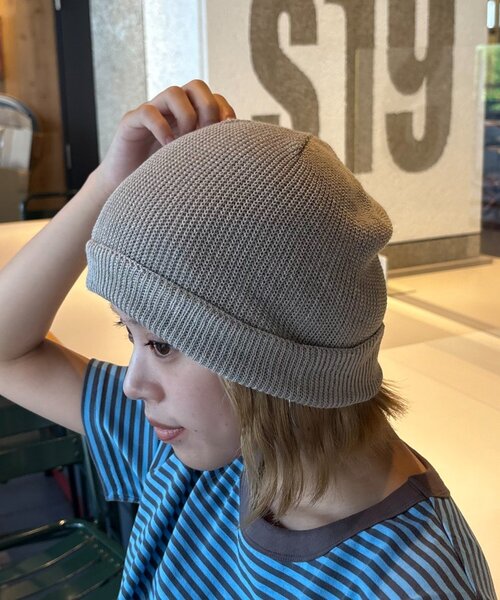 CIAOPANIC TYPY（チャオパニックティピー）の「【UNISEX】3WAYアソート麻タッチロールワッチ（ハット・レディース・アイボリー/ブラック/グレー/グリーン/ネイビー/イエロー・ONE SIZE）」の8枚目の写真