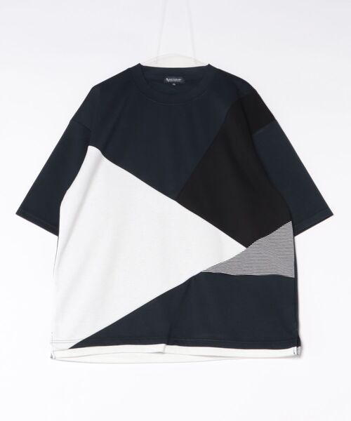 Blue Standard (ブルースタンダード)の「【Blue Standard/ブルースタンダード】接触冷感 COOLスムース フェイクレイヤード リラックスフィット切り替えデザインTシャツ(Tシャツ/カットソー・メンズ・ピンク系その他2/ブルー系その他3/ホワイト系その他/ホワイト系その他2/ブラック系その他3/ブラック系その他/グレー系その他4/ホワイト系その他4/ホワイト系その他6/グレー系その他5/ブルー系その他5/ブルー系その他6/ホワイト系その他5/グレー系その他6・MEDIUM/LARGE/X-LARGE)」の13枚目の写真