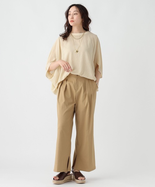 Elura（エルーラ）の「シアーメランジプルオーバー/324909（Tシャツ/カットソー・レディース・ライトブルー/ライトイエロー/ブラック/ホワイト・LARGE/MEDIUM）」の13枚目の写真