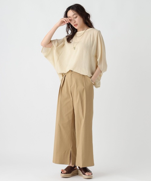 Elura（エルーラ）の「シアーメランジプルオーバー/324909（Tシャツ/カットソー・レディース・ライトブルー/ライトイエロー/ブラック/ホワイト・LARGE/MEDIUM）」の14枚目の写真