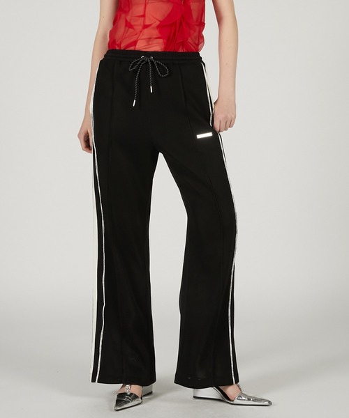 PRANK PROJECT(プランクプロジェクト)の「メッシュコンビラインパンツ / Mesh Combi Line Pants(その他パンツ・レディース・ブラック/イエロー/ホワイト・36/38)」の3枚目の写真