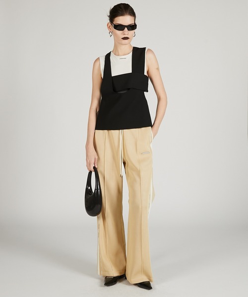 PRANK PROJECT(プランクプロジェクト)の「メッシュコンビラインパンツ / Mesh Combi Line Pants(その他パンツ・レディース・ブラック/イエロー/ホワイト・36/38)」の4枚目の写真