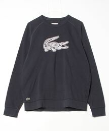 未着用　ラコステ　LACOSTE　スウェット　ビッグロゴ　ワニ　パイル　黒　M 楽天市場】【1000円OFFクーポン配布中 8月買い物マラソン