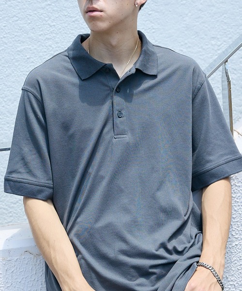 ROOPTOKYO(ループトウキョウ)の「Edwards/エドワーズ SOFT TOUCH PIQUE POLO 半袖 ポロシャツ(ポロシャツ・メンズ・ダークグレー/ホワイト/グリーン/ブラック/ヘザーグレー・L/XL)」の3枚目の写真