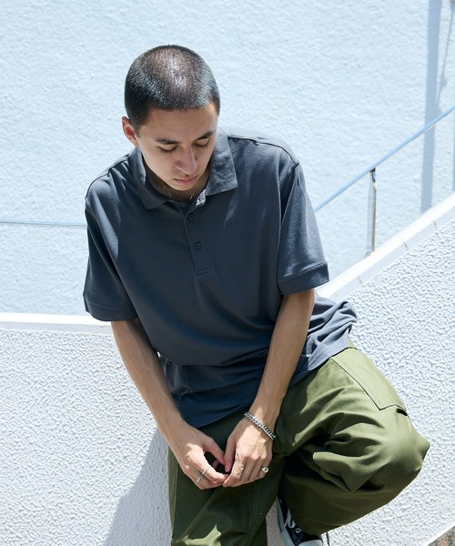 ROOPTOKYO(ループトウキョウ)の「Edwards/エドワーズ SOFT TOUCH PIQUE POLO 半袖 ポロシャツ(ポロシャツ・メンズ・ダークグレー/ホワイト/グリーン/ブラック/ヘザーグレー・L/XL)」の21枚目の写真