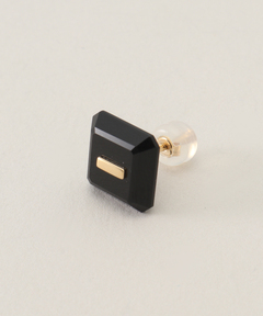 HIROTAKA ピアス　片耳 HIROTAKA/ヒロタカ】Bird of P Square Stud Tiger Eye：ピアス