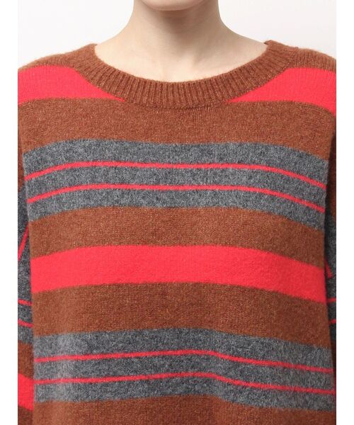 Ungrid（アングリッド）の「マルチボーダールーズニット（ニット/セーター・レディース・レッド/ブルー・FREE）」の14枚目の写真