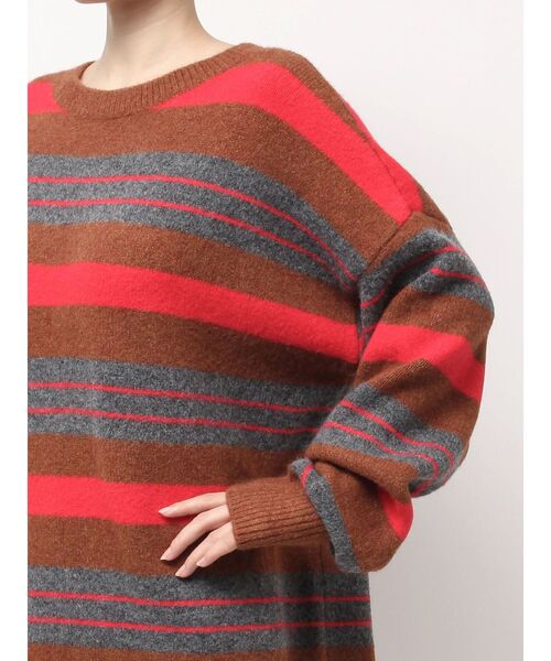 Ungrid（アングリッド）の「マルチボーダールーズニット（ニット/セーター・レディース・レッド/ブルー・FREE）」の15枚目の写真