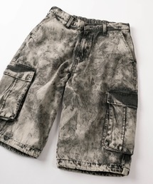 SlashDate（スラッシュデイト）の「【82】ブリーチ加工 ワイドデニム カーゴショーツ（デニムパンツ）」