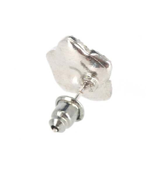 ANAP(アナップ)の「ラインリボン ローズ ピアス(ピアス(両耳用)・レディース・シルバー・FREE)」の3枚目の写真