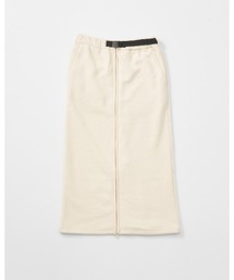 【THOUSAND MILE】KNIT FLEECE FRONT ZIP SKIRT/ニットフリースフロントジップスカート