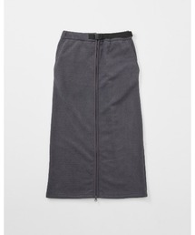 THOUSAND MILE（サウザンドマイル）の「【THOUSAND MILE】KNIT FLEECE FRONT ZIP SKIRT/ニットフリースフロントジップスカート（スカート）」
