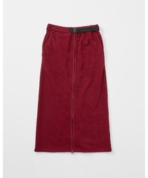 THOUSAND MILE（サウザンドマイル）の「【THOUSAND MILE】KNIT FLEECE FRONT ZIP SKIRT/ニットフリースフロントジップスカート（スカート）」