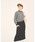 THOUSAND MILE�i�T�E�U���h�}�C���j�́u�yTHOUSAND MILE�zKNIT FLEECE FRONT ZIP SKIRT/�j�b�g�t���[�X�t�����g�W�b�v�X�J�[�g�i�X�J�[�g�j�v�b�u���b�N