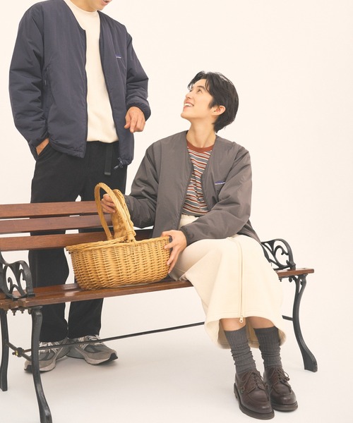 THOUSAND MILE(サウザンドマイル)の「【THOUSAND MILE】KNIT FLEECE FRONT ZIP SKIRT/ニットフリースフロントジップスカート(スカート・レディース・チャコールグレー/ブラック/ライトベージュ/ボルドー/オフホワイト・FREE)」の11枚目の写真