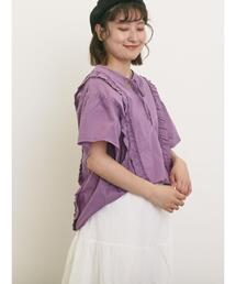 Samansa Mos2（サマンサ モスモス）の「フリル前後2WAYブラウス（シャツ/ブラウス）」