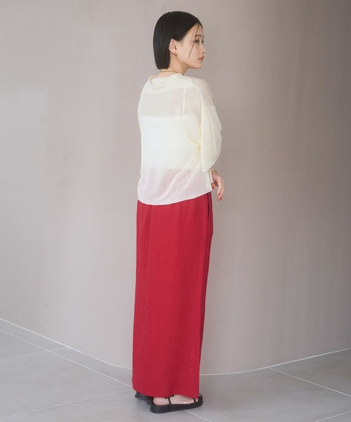 A part by スリットナローリネンスカート A part by｜スリットナローリネンスカート | Rakuten Fashion