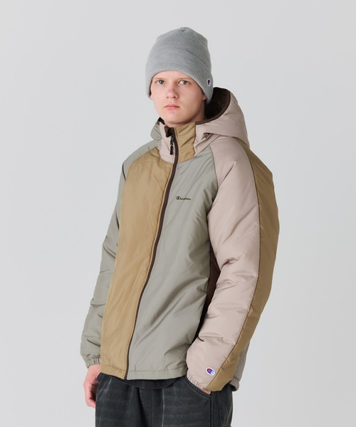 Champion(チャンピオン)の「【Champion/チャンピオン】メンズ パデッドジャケット(その他アウター・メンズ・ネイビー/ブラウン・MEDIUM/X-LARGE/SMALL/LARGE)」の1枚目の写真