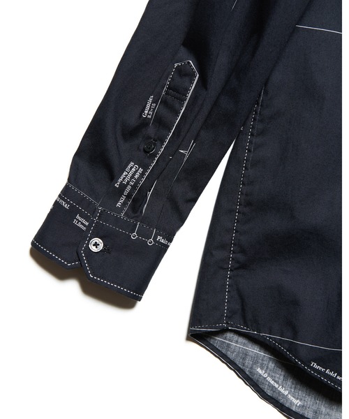 uniform experiment（ユニフォームエクスペリメント）の「MAP-OUT SHIRT（シャツ/ブラウス・メンズ・アイボリー/ブラック・3/2/1/4/5）」の9枚目の写真