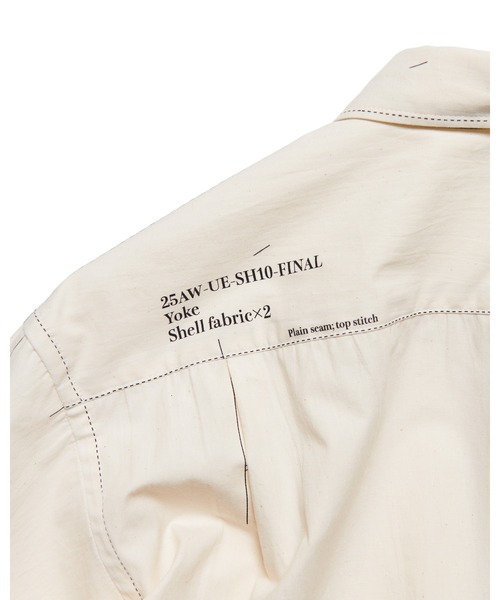 uniform experiment（ユニフォームエクスペリメント）の「MAP-OUT SHIRT（シャツ/ブラウス・メンズ・アイボリー/ブラック・3/2/1/4/5）」の13枚目の写真