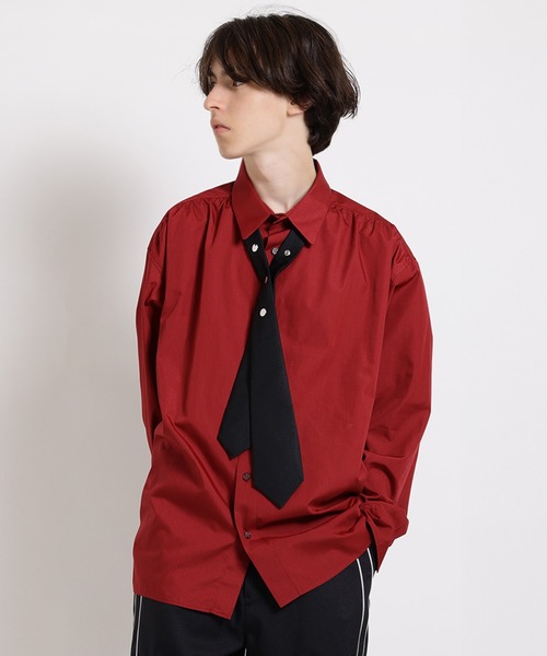 MILKBOY（ミルクボーイ）の「SNAP TIE シャツ（シャツ/ブラウス・レディース・A/C/B・FREE）」の2枚目の写真