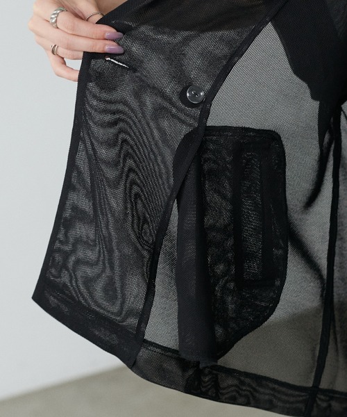 ラルータ(パルクローゼット)新品　メッシュジャケット ラルータ(パルクローゼット)新品 メッシュジャケット - メルカリ