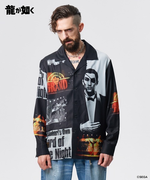 glamb（グラム）の「Cabaret Master Majima Shirt / キャバレーマスターマジマシャツ（シャツ/ブラウス・メンズ・ブラック/マルチ・M/L/XL）」の12枚目の写真