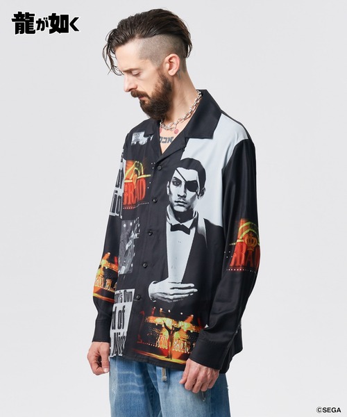 glamb（グラム）の「Cabaret Master Majima Shirt / キャバレーマスターマジマシャツ（シャツ/ブラウス・メンズ・ブラック/マルチ・M/L/XL）」の11枚目の写真