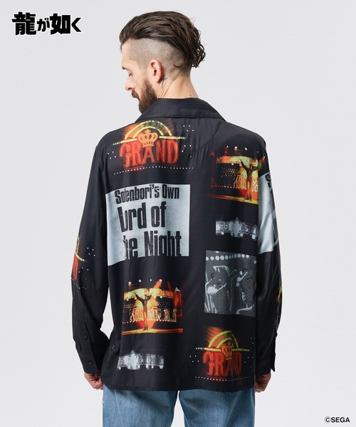 glamb（グラム）の「Cabaret Master Majima Shirt / キャバレーマスターマジマシャツ（シャツ/ブラウス・メンズ・ブラック/マルチ・M/L/XL）」の9枚目の写真