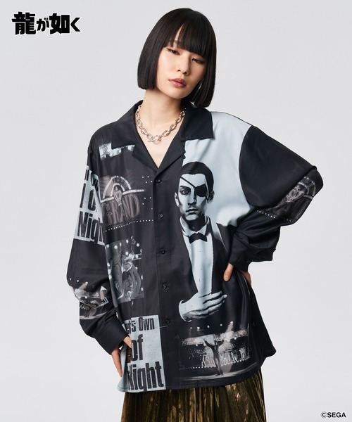 glamb（グラム）の「Cabaret Master Majima Shirt / キャバレーマスターマジマシャツ（シャツ/ブラウス・メンズ・ブラック/マルチ・M/L/XL）」の14枚目の写真