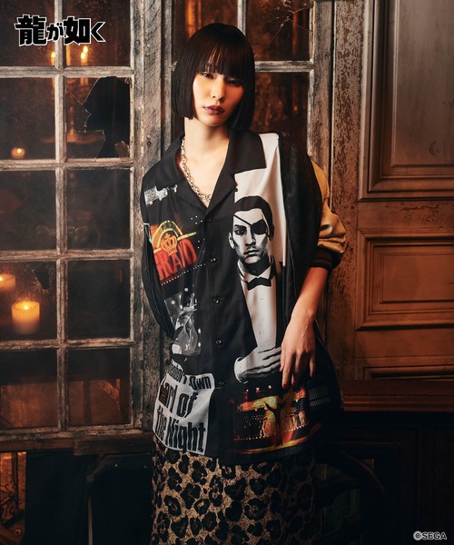 glamb（グラム）の「Cabaret Master Majima Shirt / キャバレーマスターマジマシャツ（シャツ/ブラウス・メンズ・ブラック/マルチ・M/L/XL）」の8枚目の写真