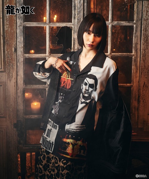 glamb（グラム）の「Cabaret Master Majima Shirt / キャバレーマスターマジマシャツ（シャツ/ブラウス・メンズ・ブラック/マルチ・M/L/XL）」の6枚目の写真