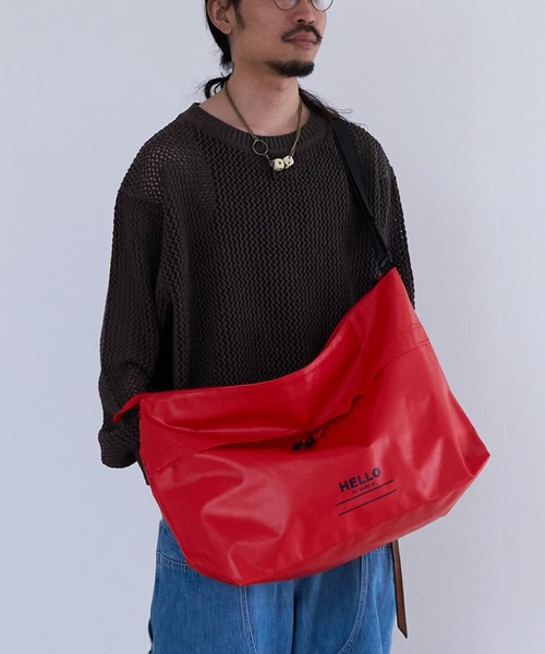 1/2 HALF(ニブンノイチハーフ)の「1/2HALF TARPOLIN MESSENGER Lsize(メッセンジャーバッグ・メンズ・イエロー/オレンジ/レッド/ホワイト/ブルー/ブラック/エメラルド/オリーブ・FREE)」の8枚目の写真