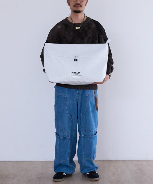 1/2 HALF(ニブンノイチハーフ)の「1/2HALF TARPOLIN MESSENGER Lsize(メッセンジャーバッグ・メンズ・イエロー/オレンジ/レッド/ホワイト/ブルー/ブラック/エメラルド/オリーブ・FREE)」の15枚目の写真
