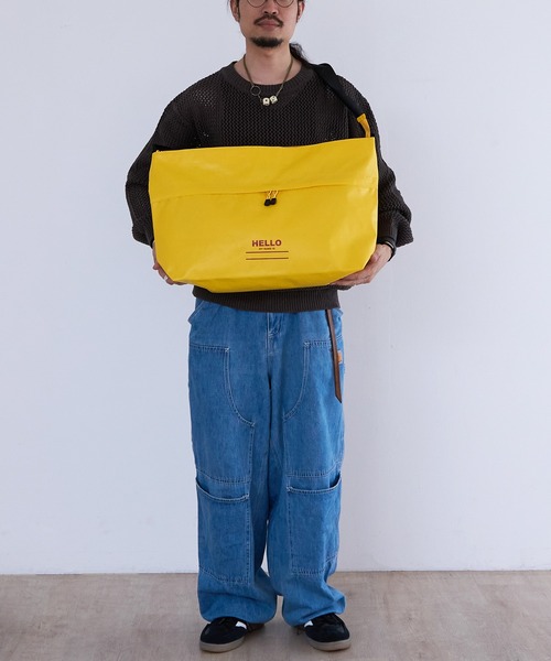 1/2 HALF(ニブンノイチハーフ)の「1/2HALF TARPOLIN MESSENGER Lsize(メッセンジャーバッグ・メンズ・イエロー/オレンジ/レッド/ホワイト/ブルー/ブラック/エメラルド/オリーブ・FREE)」の16枚目の写真