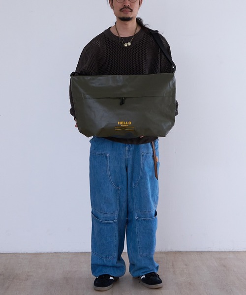 1/2 HALF(ニブンノイチハーフ)の「1/2HALF TARPOLIN MESSENGER Lsize(メッセンジャーバッグ・メンズ・イエロー/オレンジ/レッド/ホワイト/ブルー/ブラック/エメラルド/オリーブ・FREE)」の17枚目の写真