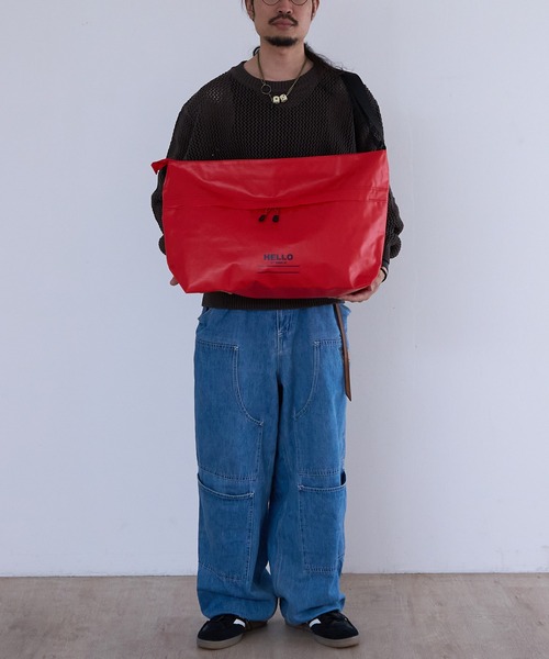 1/2 HALF(ニブンノイチハーフ)の「1/2HALF TARPOLIN MESSENGER Lsize(メッセンジャーバッグ・メンズ・イエロー/オレンジ/レッド/ホワイト/ブルー/ブラック/エメラルド/オリーブ・FREE)」の18枚目の写真